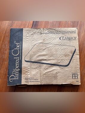 Pampered Chef 15" x 12” Rectangle Cookie Pizza Baking Stone Sheet Rectangular